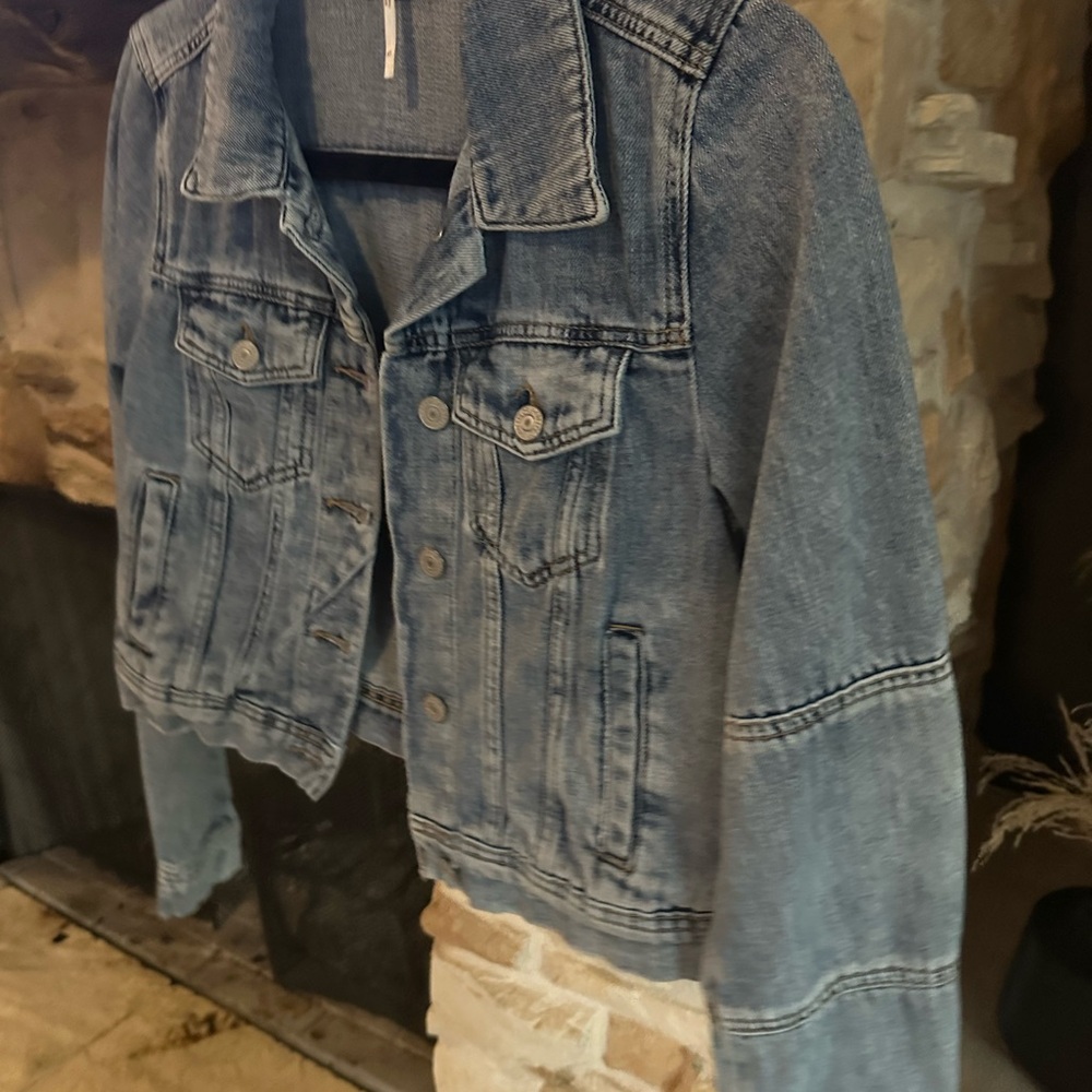 Free People Blue Denim Jacket